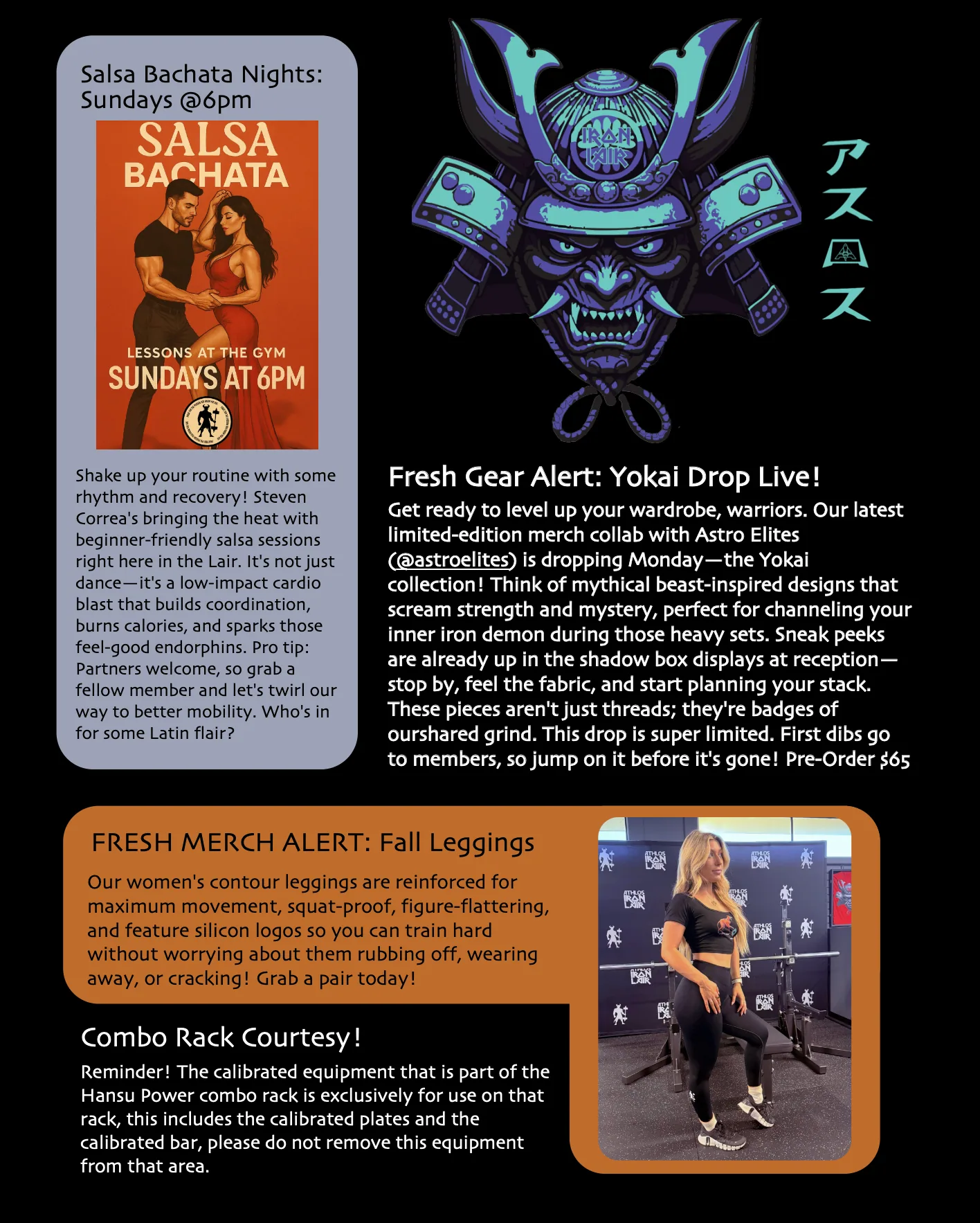 Page 2 of the October 2025 Iron Lair newsletter. The text follows below.